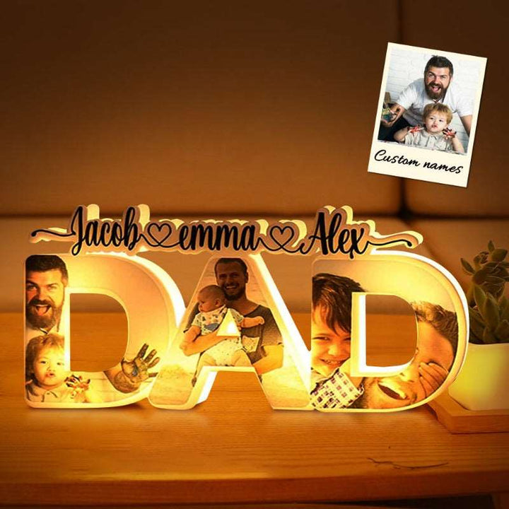 Night Lamp - Personalized Father's Day Custom Acrylic Photo Dad