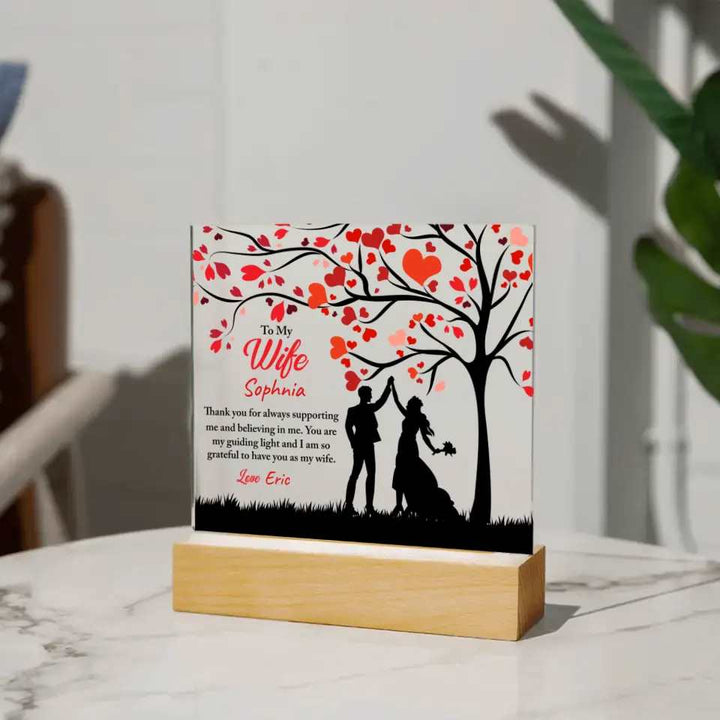 Love You My Wife - Personalized Acrylic Plaque