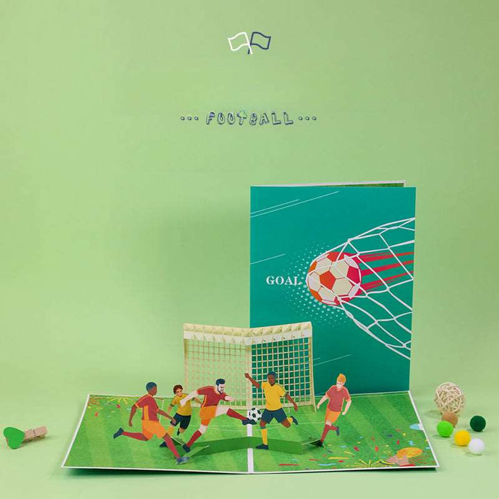 Personalized DIY 3D Football Birthday Card