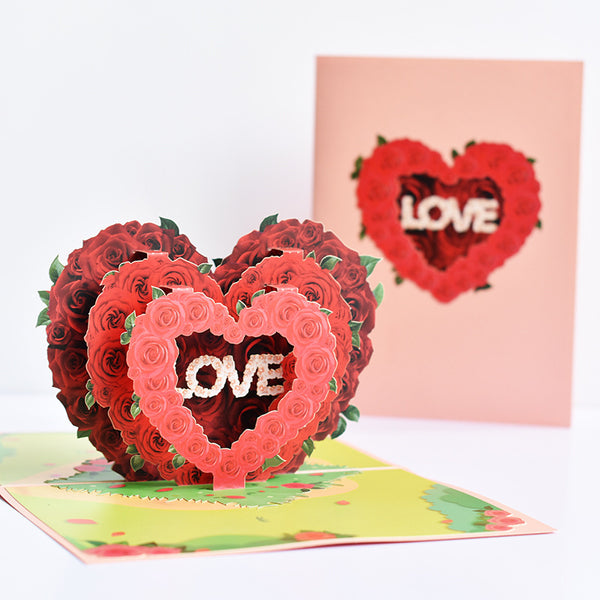 Love Flowers  - 3D Pop-Up Birthday Cards