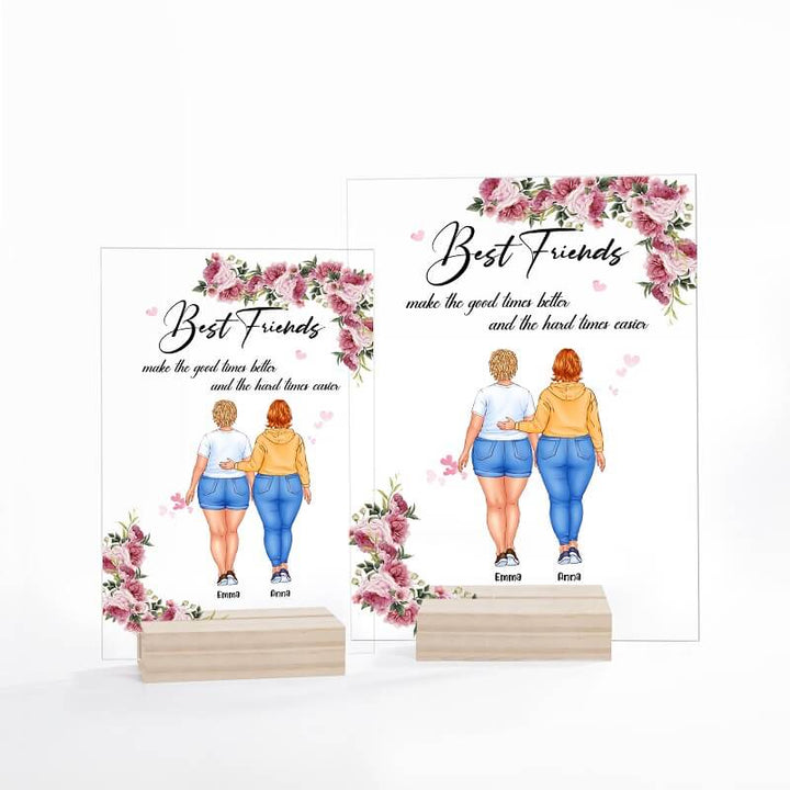 Best Friends - Personalized Acrylic Plaque