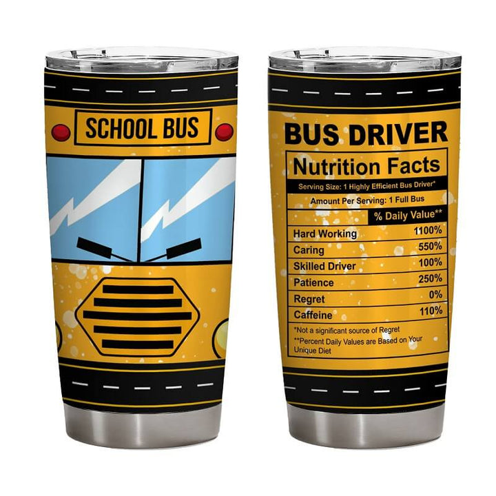 school bus driver tumbler