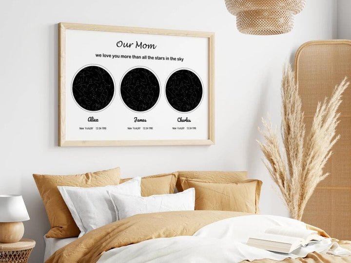 Love You Mom - Custom Personalized Star Map Best Gift