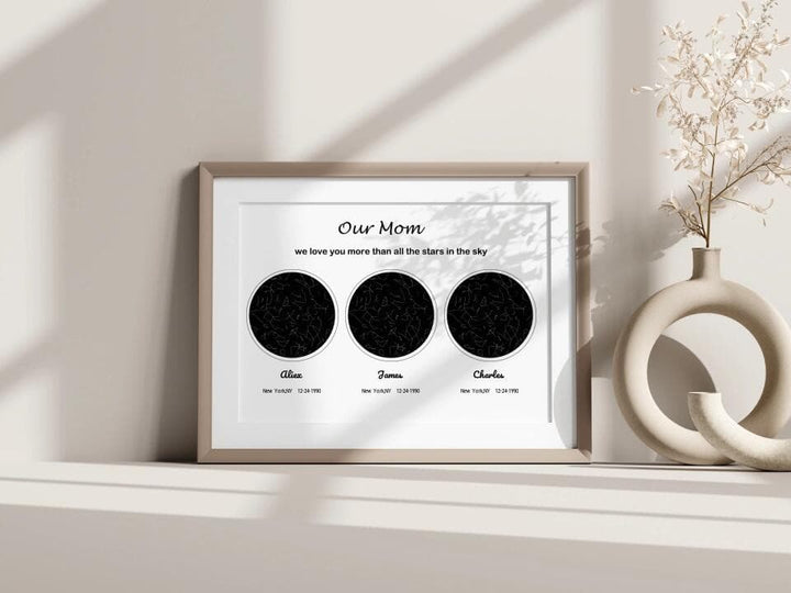 Love You Mom - Custom Personalized Star Map Best Gift